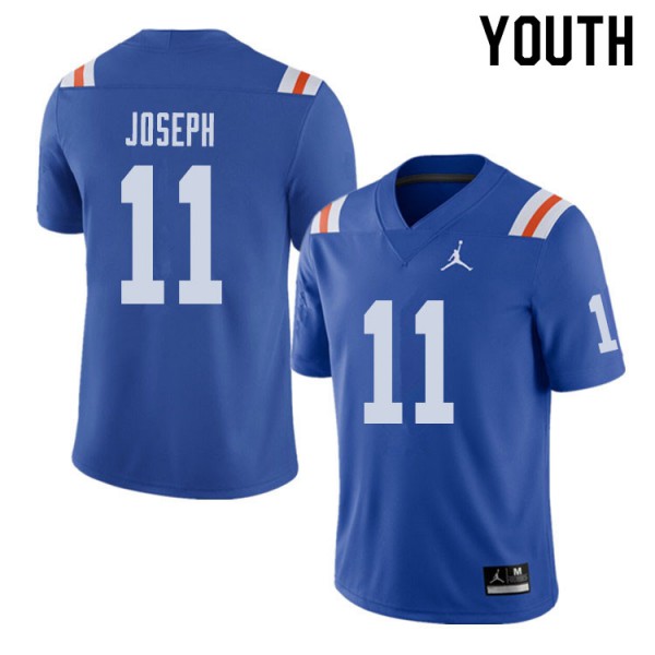 Jordan Brand Youth #11 Vosean Joseph Florida Gators Throwback Alternate College Football Jersey